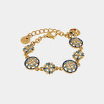 Bracciale in Metallo con maioliche colorate - BYSIMON gioielli