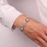 Bracciale in Metallo con maioliche colorate - BYSIMON gioielli