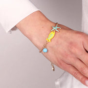 Bracciale in Metallo con simboli marini