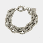 Bracciale in Metallo con catene intrecciate