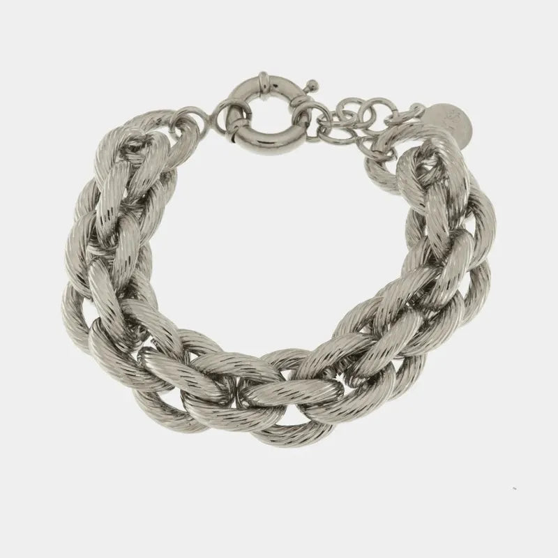 Bracciale in Metallo con catene intrecciate