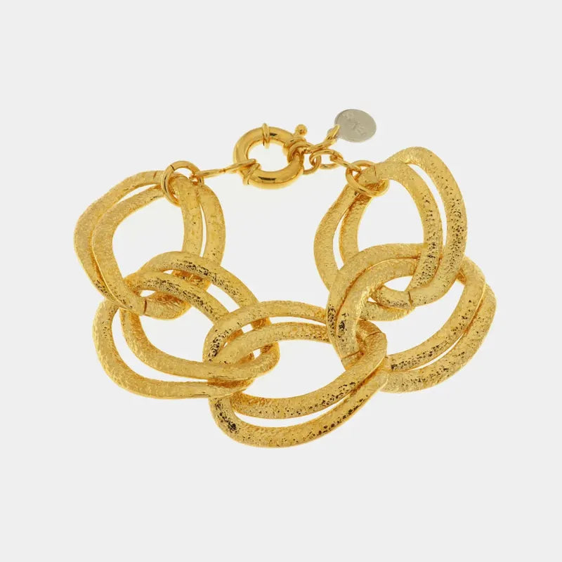 Bracciale in Metallo con catene intrecciate