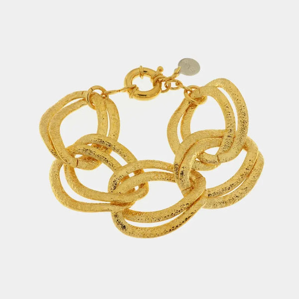 Bracciale in Metallo con catene intrecciate
