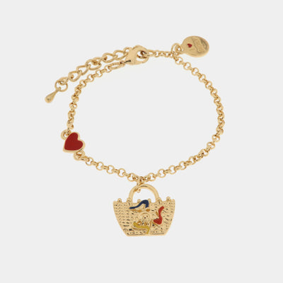 Bracciale in Metallo con cuoricino e borsa pendente SICILY - gioiello BySimon