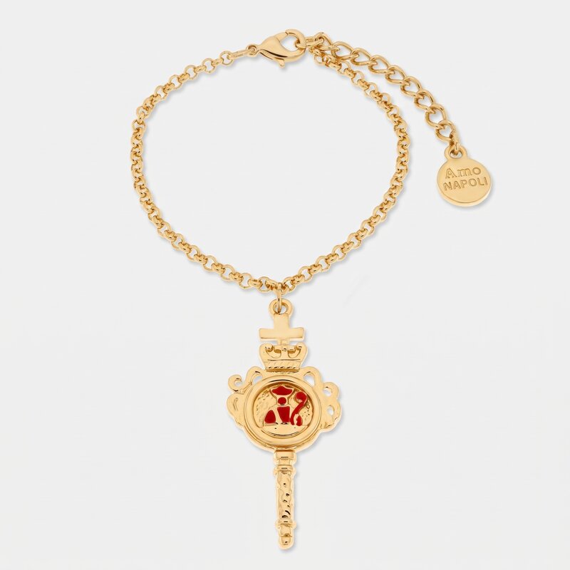 Bracciale con ampolla San Gennaro | gioielli portafortuna napoletani | BYSIMON