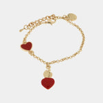 Bracciale in Metallo con cuore sacro rosso AMONAPOLI - gioiello BySimon
