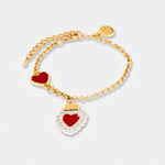 Bracciale in Metallo con cuore sacro pendente AMONAPOLI - gioiello BySimon
