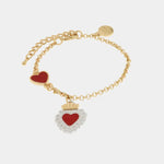 Bracciale in Metallo con cuore sacro pendente AMONAPOLI - gioiello BySimon