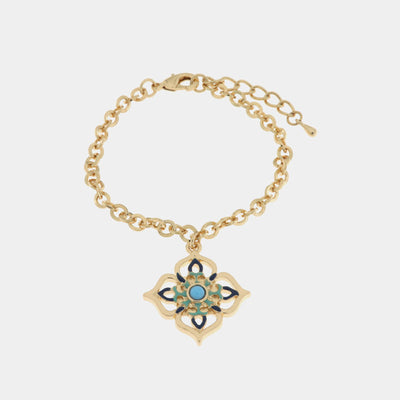 Bracciale in Metallo con maioliche colorate a forma di croce - BYSIMON gioielli