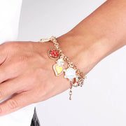 Bracciale in Metallo cuo cuore sacro, Vesuvio, San Gennaro, maschera, 13