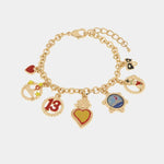 Bracciale in Metallo cuo cuore sacro, Vesuvio, San Gennaro, maschera, 13 - BYSIMON gioielli