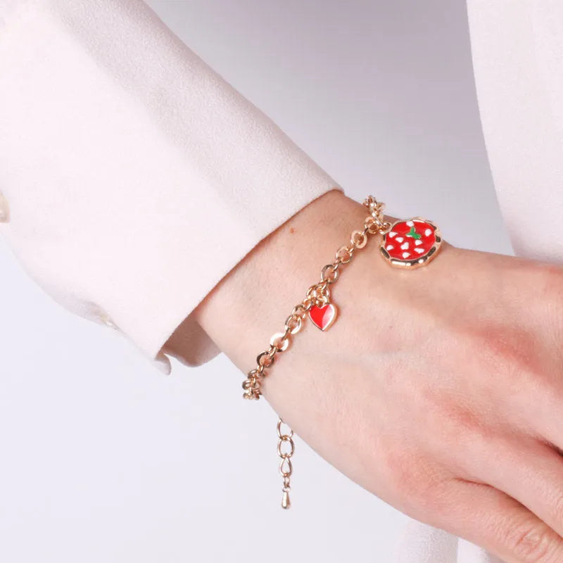 Bracciale in Metallo con pizza margherita AMONAPOLI - gioiello BySimon