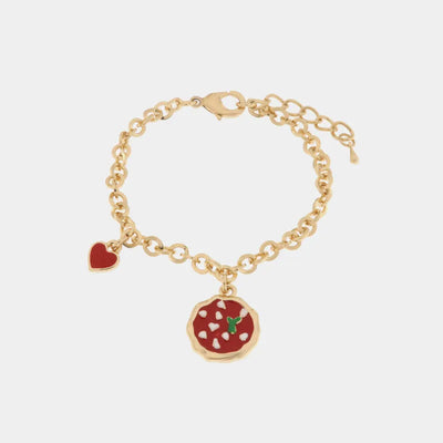 Bracciale in Metallo con pizza margherita AMONAPOLI - gioiello BySimon