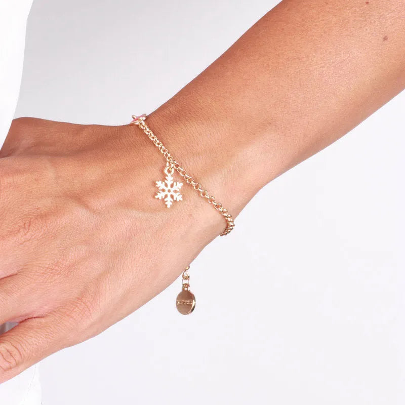 Metal snowflake bracelet
