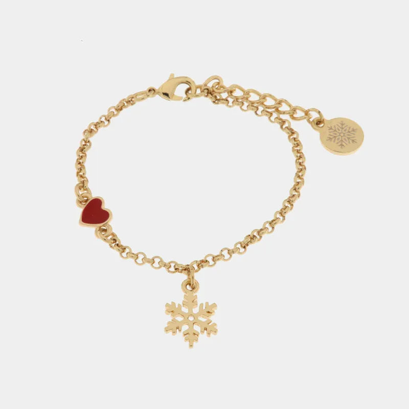 Metal snowflake bracelet