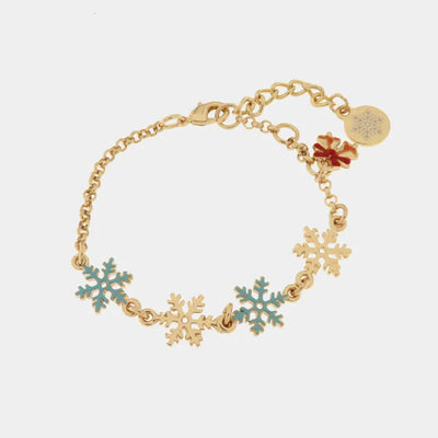 Bracciale in Metallo fiocchi di neve