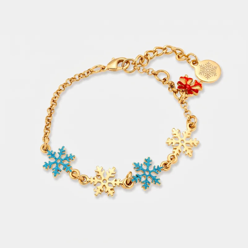 Bracciale in Metallo fiocchi di neve
