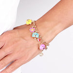 Bracciale in Metallo con orsetti colorati a forma di campanella - BYSIMON gioielli