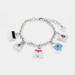 Bracciale in Metallo con borse colorate - BYSIMON gioielli