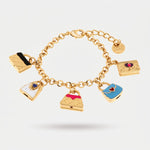 Bracciale in Metallo con borsette colorate - BYSIMON gioielli