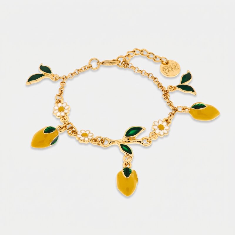 Bracciale in Metallo con limoni - BYSIMON gioielli