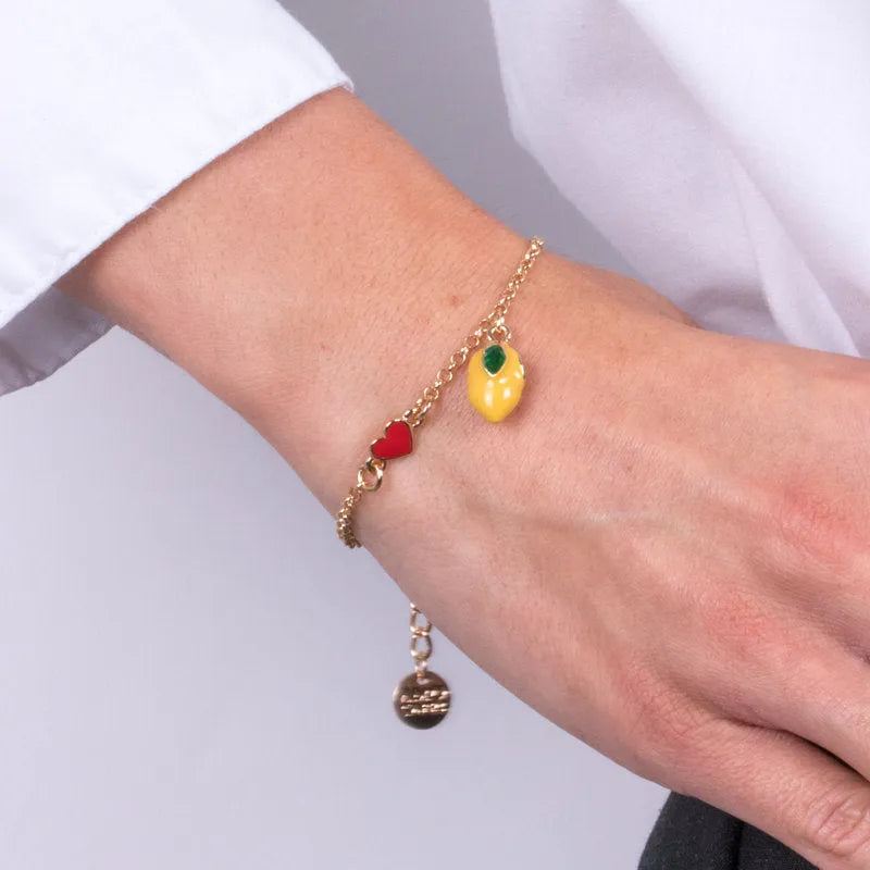 Bracciale in Metallo con limoni - BYSIMON gioielli