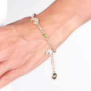 Bracciale in Metallo con lune blu