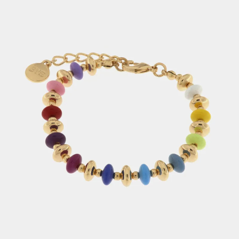 Bracciale in Metallo con pallini colorati