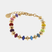 Bracciale in Metallo con pallini colorati