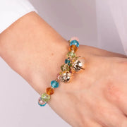 Bracciale in Metallo con sonagli e pietre colorate