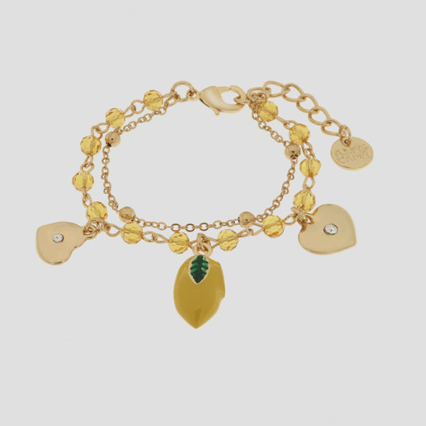 Bracciale in Metallo con limoni - BYSIMON gioielli
