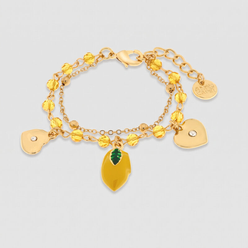 Bracciale in Metallo con limoni - BYSIMON gioielli