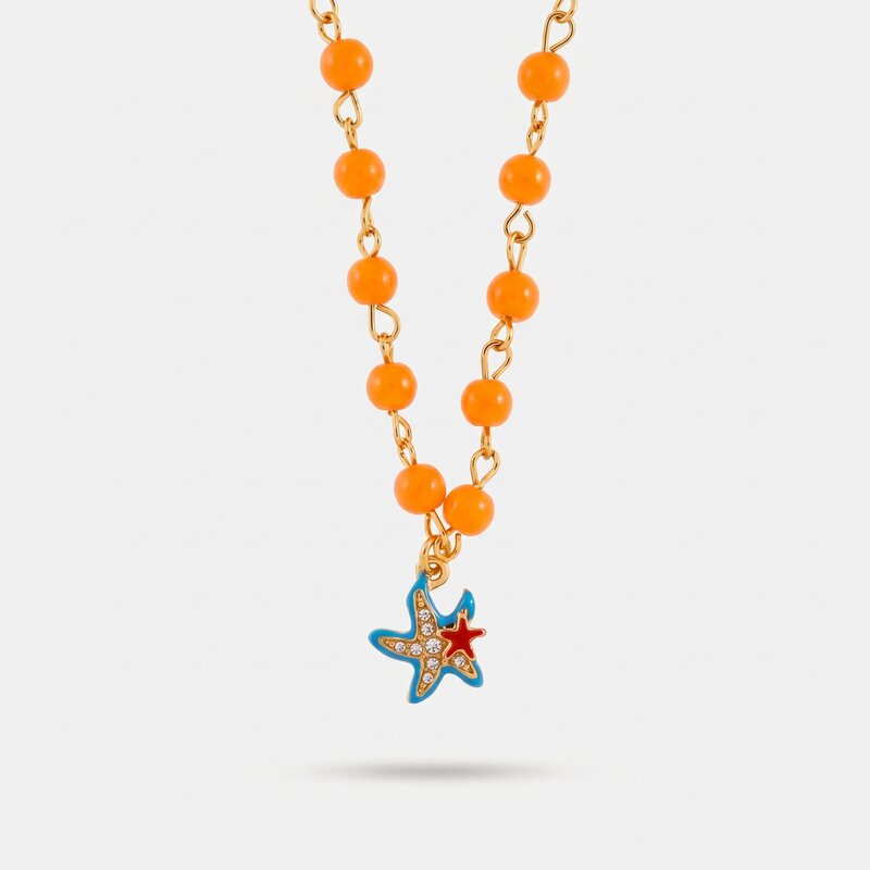 Collana in Metallo con stella marina - BYSIMON gioielli