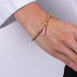 Bracciale in Metallo con cornetto rosa AMONAPOLI - gioiello BySimon