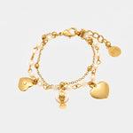 Bracciale multifilo pumo pugliese con pietre bianche | gioielli con pumo pugliese | BYSIMON