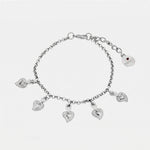 Bracciale in Metallo pendenti cuori sacro AMONAPOLI - gioiello BySimon