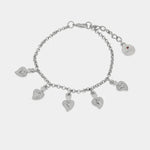 Bracciale in Metallo pendenti cuori sacro AMONAPOLI - gioiello BySimon