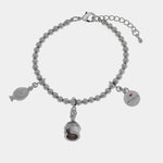 Bracciale in Metallo con trullo e piccolo pumo - BYSIMON gioielli