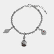 Bracciale in Metallo con trullo e piccolo pumo