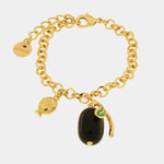 Bracciale con olivo e pumo pugliese pendente | gioielli pugliesi | BYSIMON