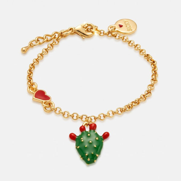 Bracciale in Metallo con cactus - BYSIMON gioielli