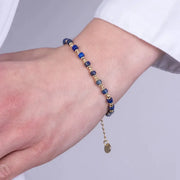 Bracciale in Metallo con pietre nere