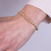 Bracciale in Metallo tennis semirigido con cristalli e sfere