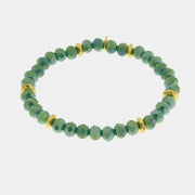 Bracciale in Metallo con sfere verde