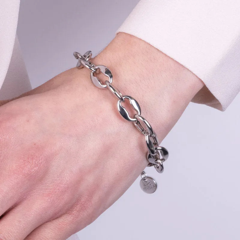 Metal Bracelet with Marine Mesh