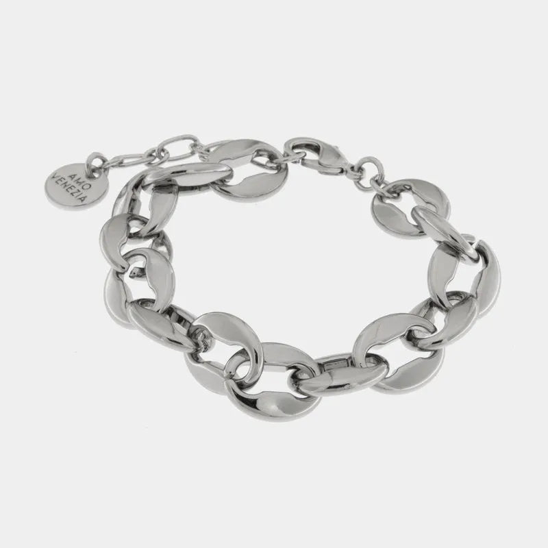 Metal Bracelet with Marine Mesh
