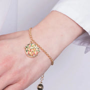 Bracciale in Metallo con albero e peperoncini