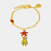 Bracciale in Metallo con donna e stella