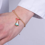 Bracciale in Metallo con donna e peperoncino