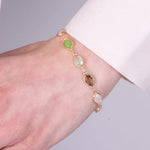 Bracciale in Metallo con cristalli colorati - BYSIMON gioielli